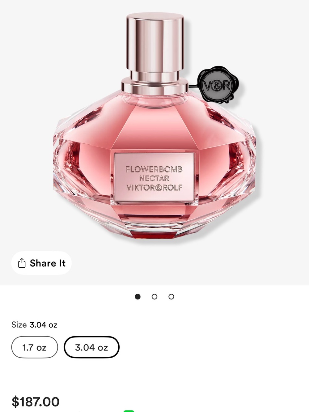 Viktor & Rolf Flowerbomb Nectar Eau de Parfum - Pink Bottle NWT